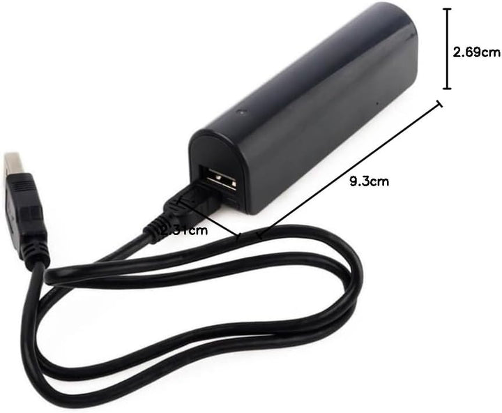 sellgal-tec ® MQ-L500 mod anthrazit - USB-Stick Diktiergerät, Spy Powerbank. Bis zu 2 Wochen Dauerau