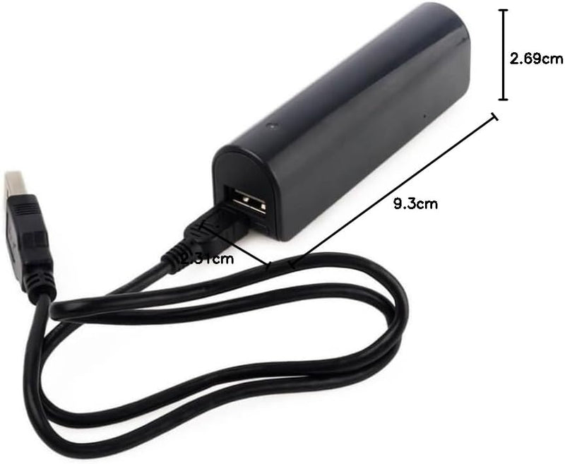 sellgal-tec ® MQ-L500 mod anthrazit - USB-Stick Diktiergerät, Spy Powerbank. Bis zu 2 Wochen Dauerau