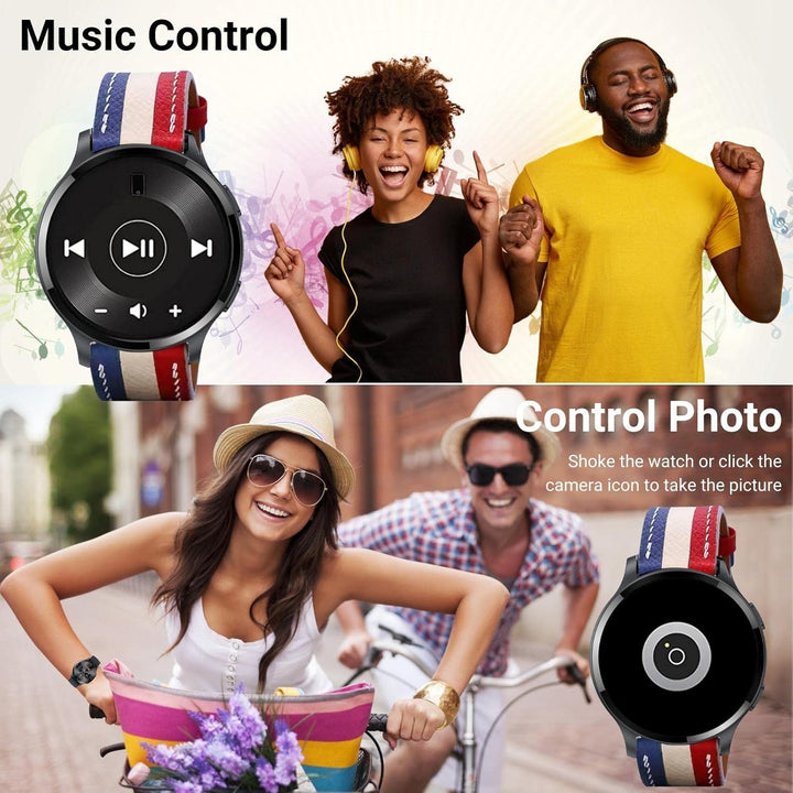 HOAIYO Smartwatch Herren Damen mit Telefonfunktion, 1.5" Fitnessuhr Armbanduhren Sportuhr mit Pulsme