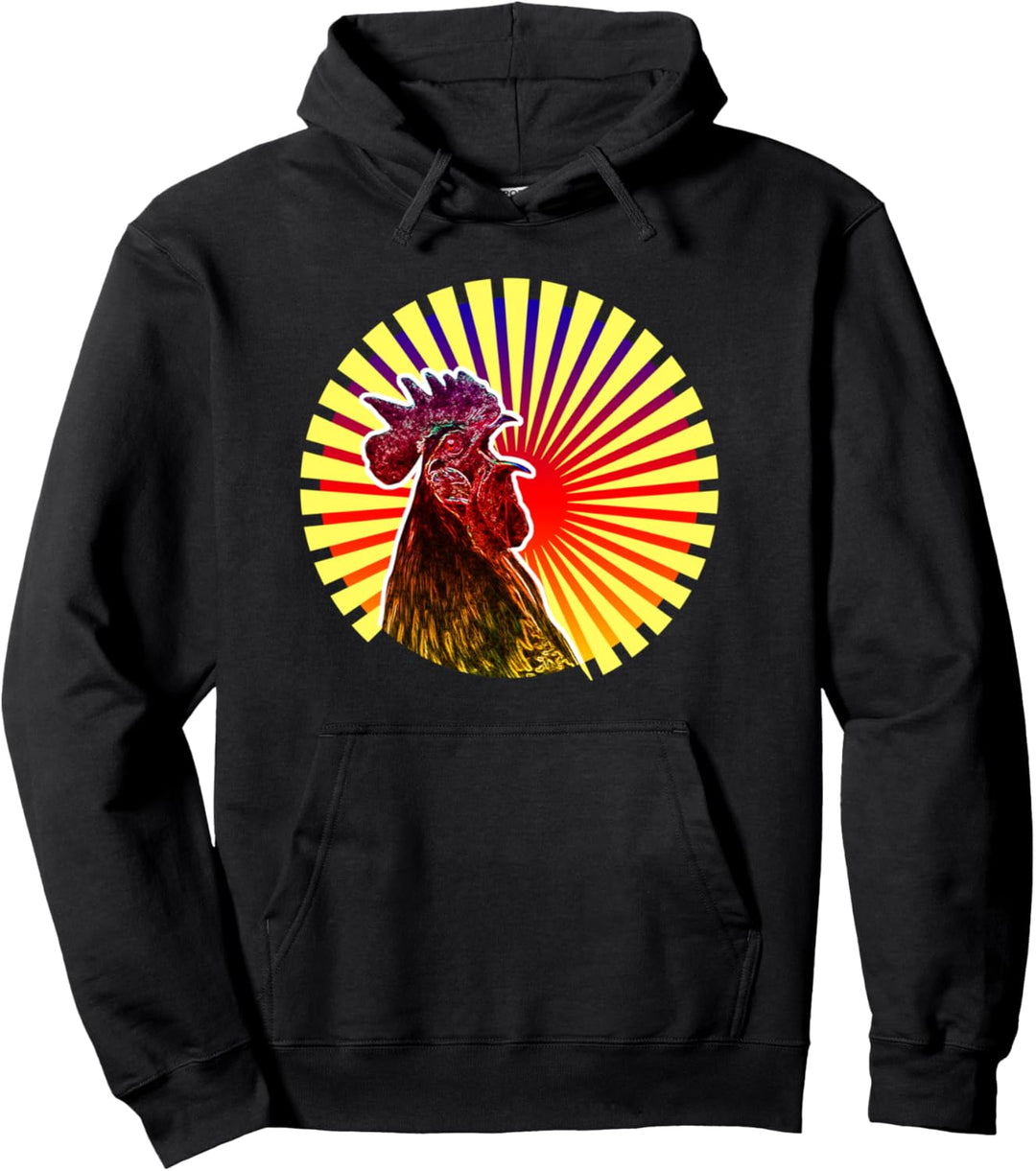 Lustiger krähender Hahn Japan Anime Pullover Hoodie