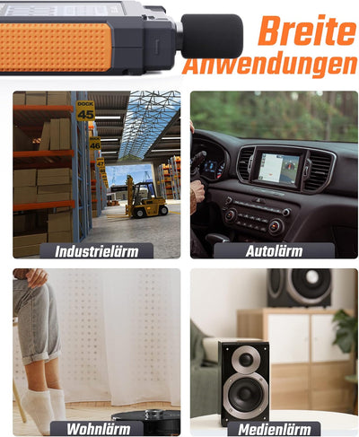 Dezibel Messgerät, TopTes TS-501B Schallpegelmesser mit 2,24-Zoll-LCD-Bildschirm mit Hintergrundbele