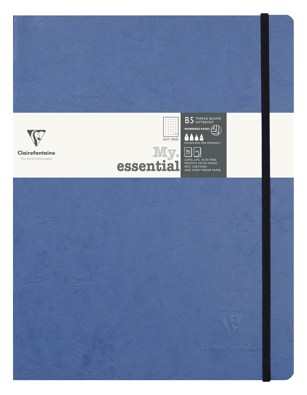 Clairefontaine 794434C - Notizbuch My.Essential Age Bag, Format B5 (19x25 cm), mit Fadenbindung, 96
