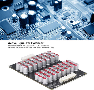 Duokon Batterieaktiver Equalizer, Lithiumbatterie Batteriebalancer Stromversorgungszubehör Stromwand