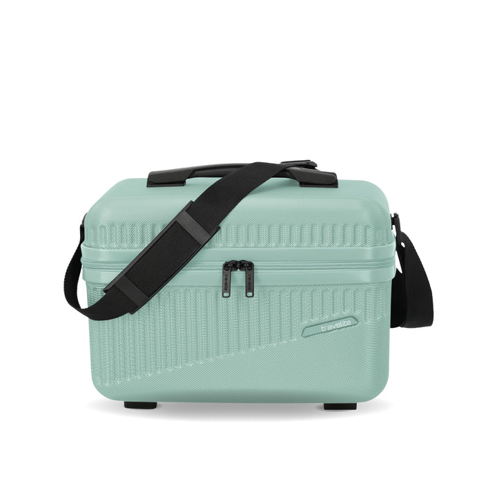 travelite Beautycase Hartschale Handgepäck, Bali, Kosmetikkoffer mit Organizer -und Aufsteckfunktion