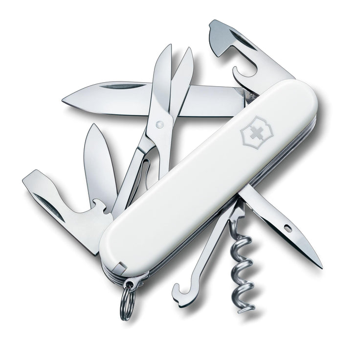 Victorinox Taschenmesser Climber (14 Funktionen, grosse Klinge, Kapselheber) 91mm Weiss, Weiss