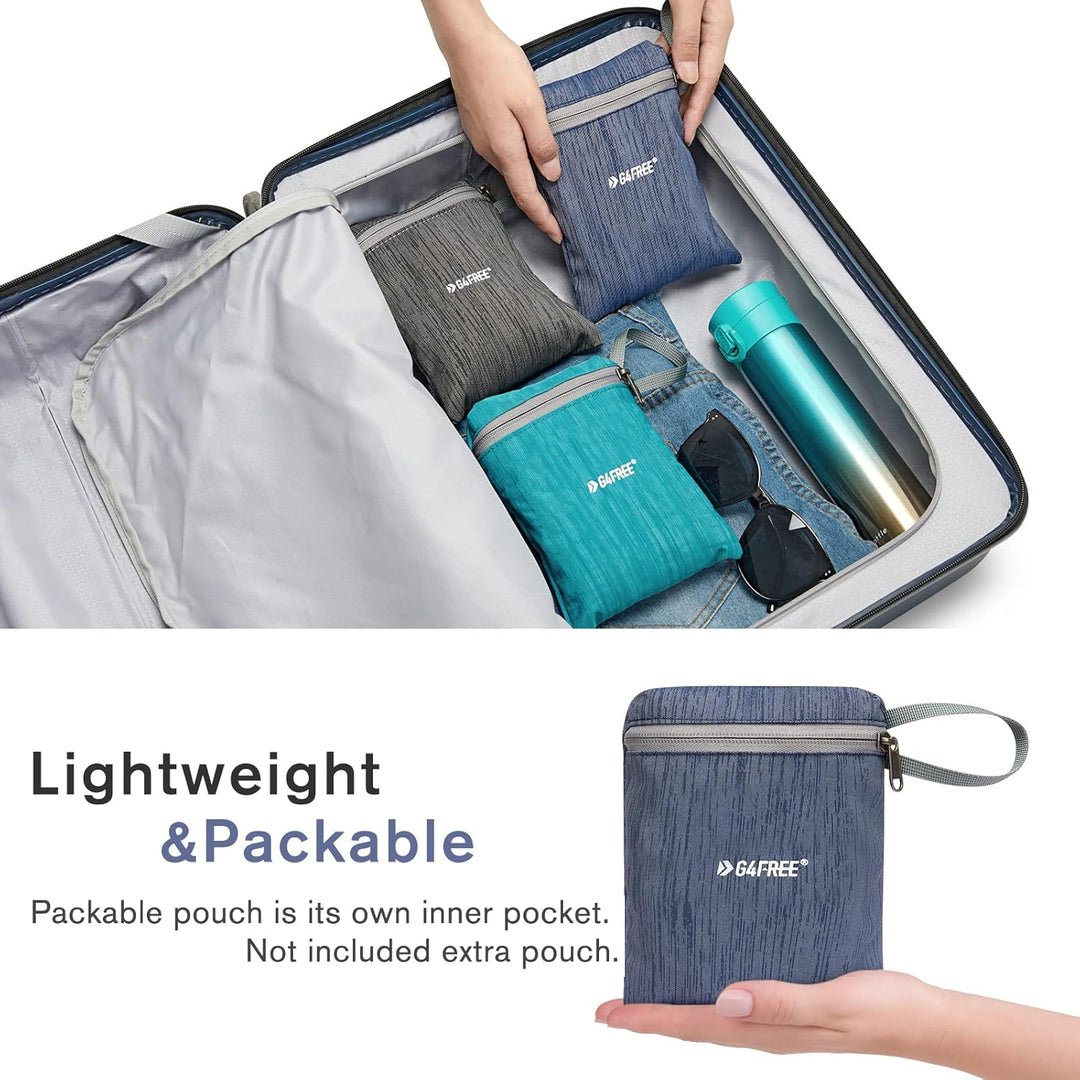 G4Free 10/15/20L Faltbarer Rucksack Klein, Wanderrucksack Leicht, Tagesrucksack Damen Herren für Wan