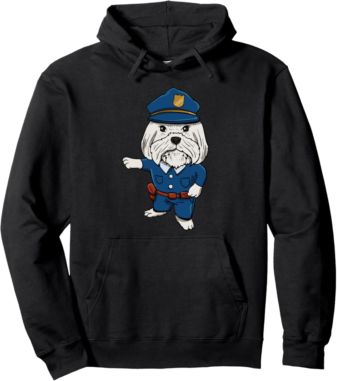 Police Kid Dog Design für einen zukünftigen Polizeibeamten Pullover Hoodie