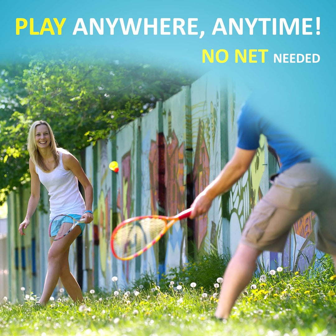 Speedminton® S900 Set – Original Speed Badminton/Crossminton Profi Set mit Carbon Schlägern inkl. 5