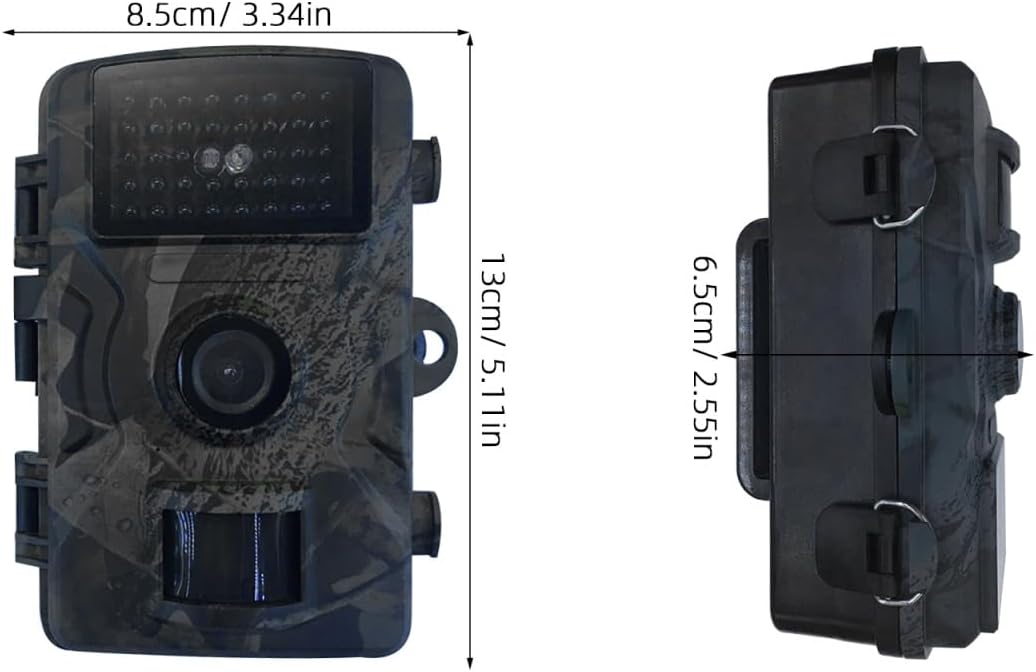 Yardwe 2-Zoll Wildkamera 12mp 1080p Jagdkamera mit Pir Bewegungsmelder Infrarot Nachtsicht Grün für