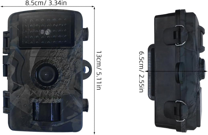 Yardwe 2-Zoll Wildkamera 12mp 1080p Jagdkamera mit Pir Bewegungsmelder Infrarot Nachtsicht Grün für