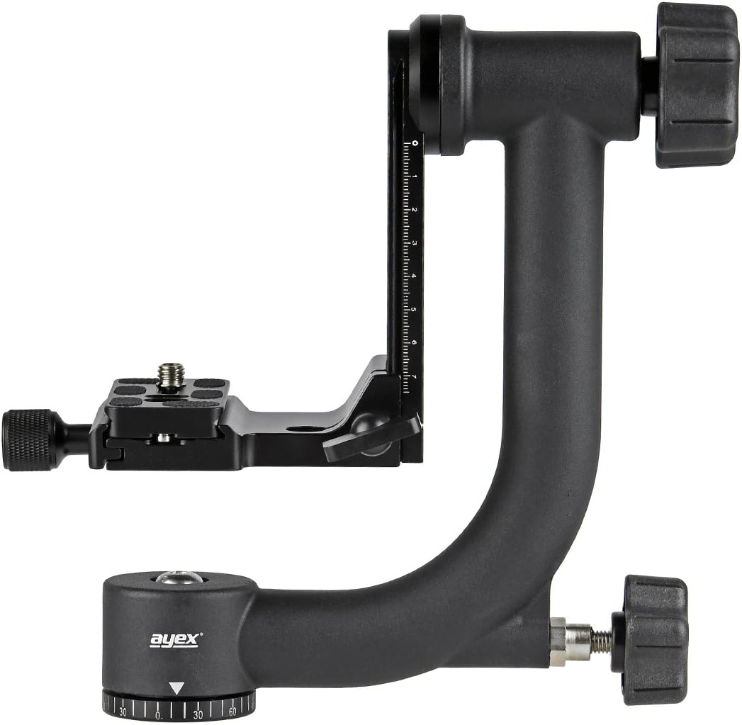 ayex Gimbal Tripod Head, Stativkopf für Telefotografie, Sport- und Naturaufnahmen