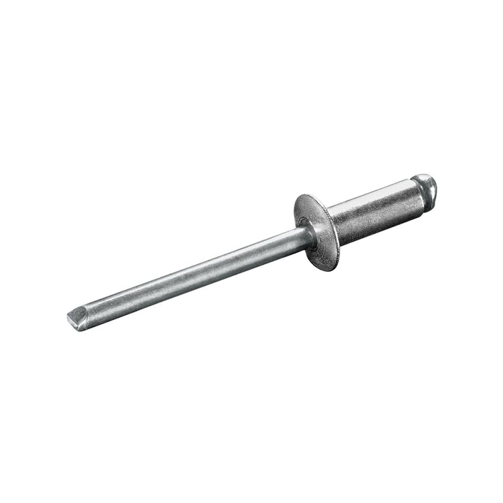 GOEBEL® - 250 x Flachkopf Blindnieten Aluminium/Stahl (Ø x L) 6,4 x 10,0 mm - ISO15977 - Flachkopf N
