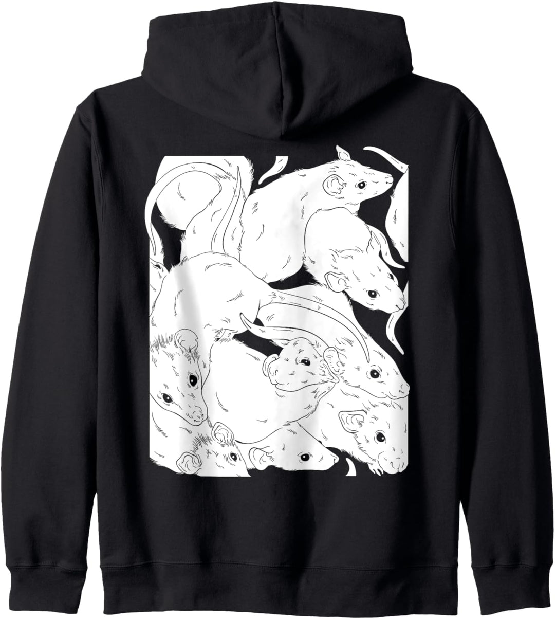Ratten König | Wicca Hexen | Pastel Goth Gothic | Süsse Ratte Kapuzenjacke