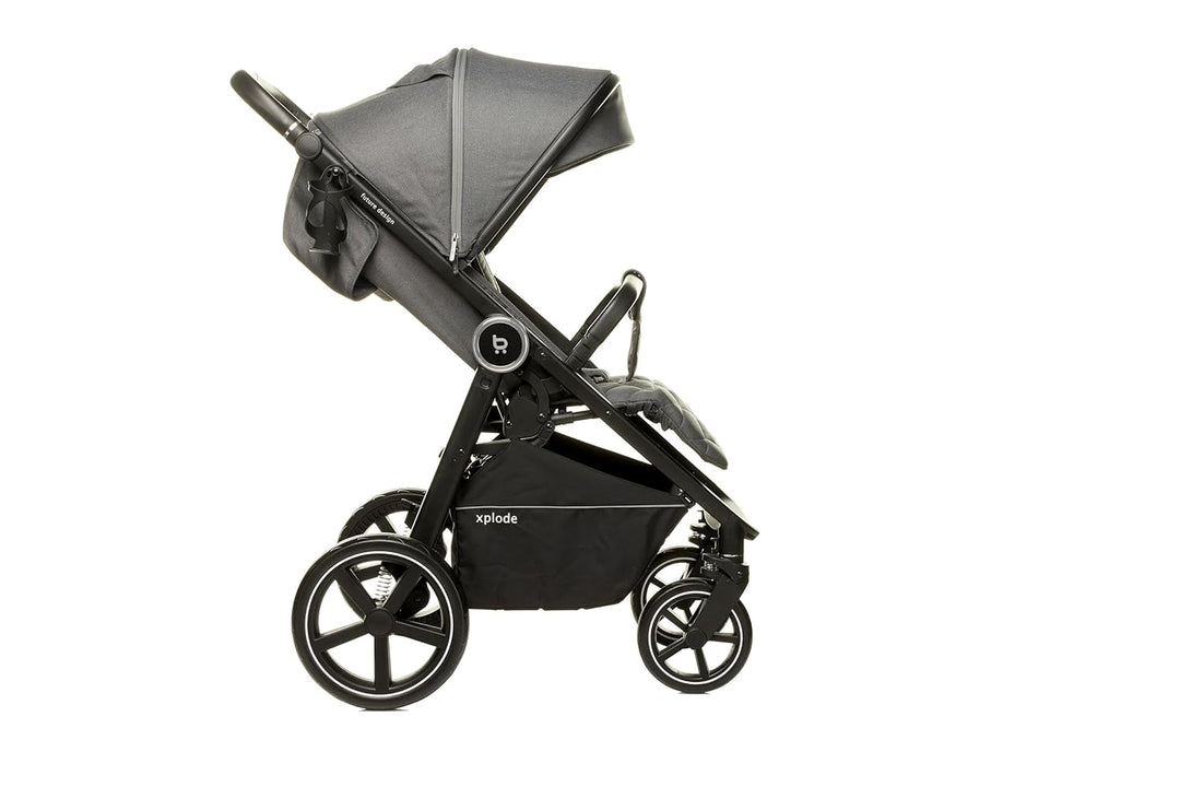 4Baby Premium Xplode Lite Teal Green Kinderwagen, grün, geeignet ab 6 Monate bis 4 Jahre, mit allem