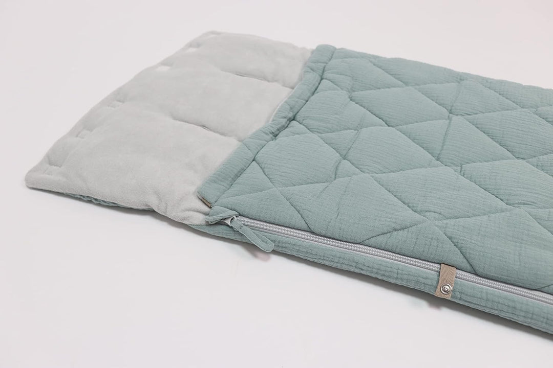 KAISER 65784556 ANNY Sommer Fusssack, Perfekt für warme Tage geeignet, 6-36 Monate, Fb. slit green,