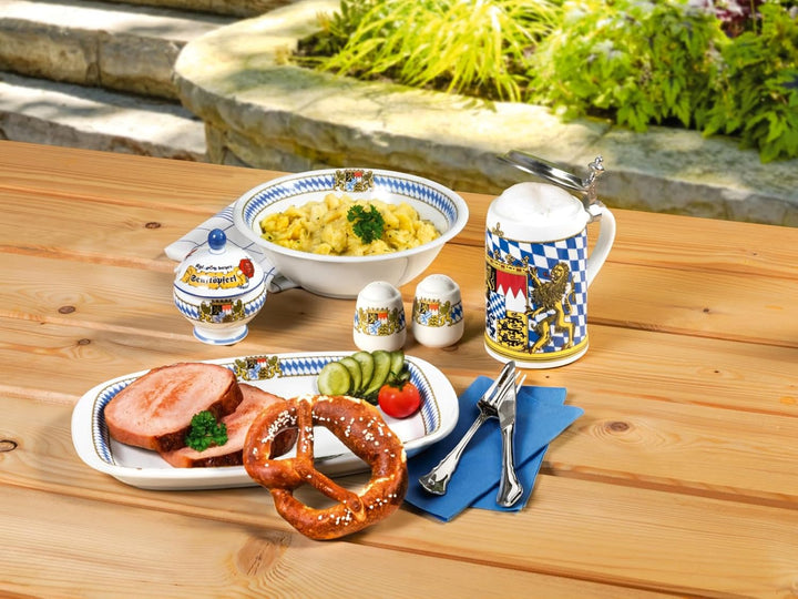 Seltmann Weiden Compact Bayern Weisswurst-Set 8-tlg. Porzellan mehrfarbig