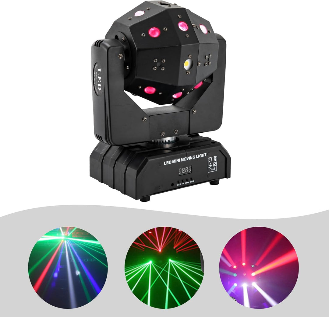 120w Moving Head Laser Bühnenlicht, Beweglicher Scheinwerfer Party Lights Spotlight Bühnenbeleuchtun