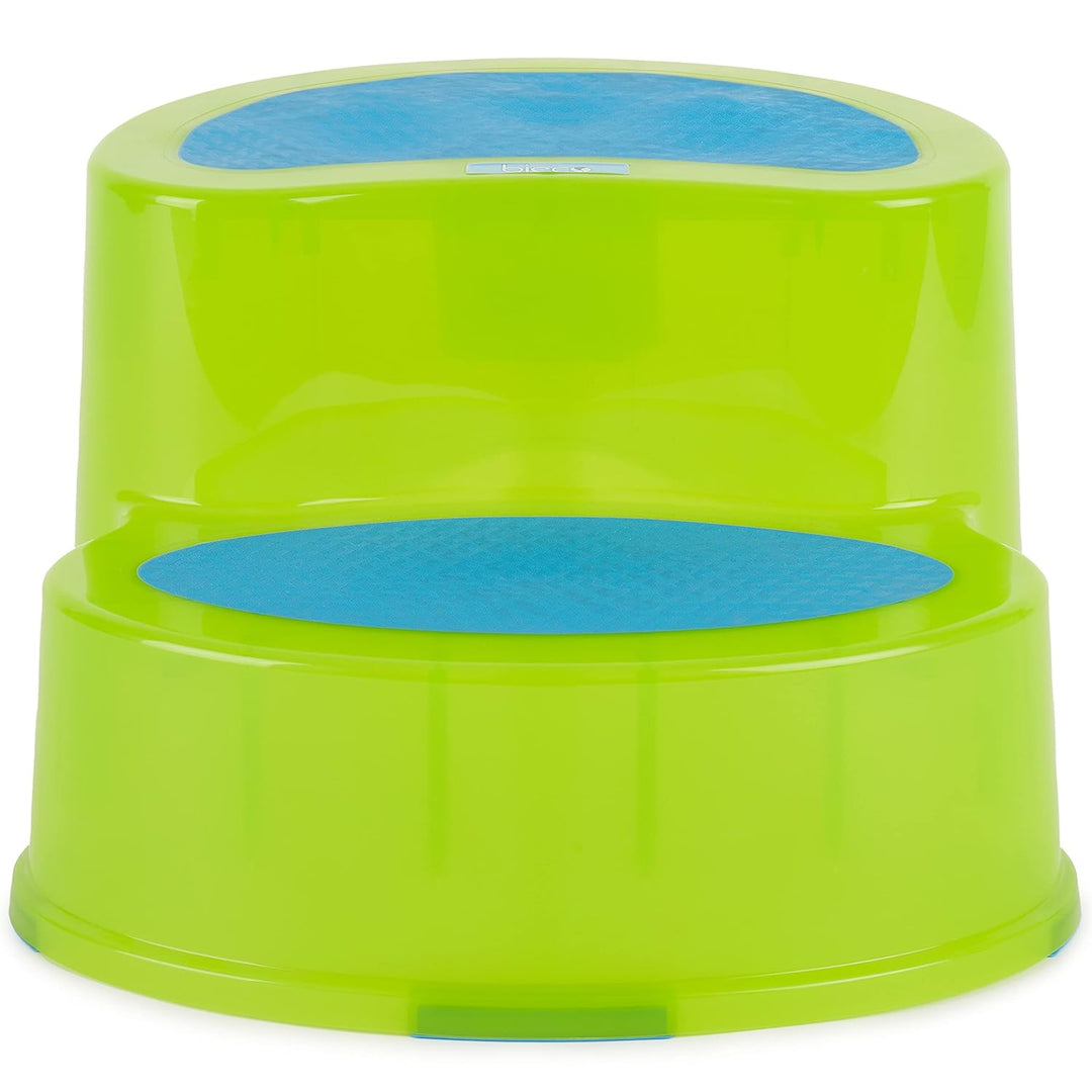 Bieco Tritthocker Kinder Grün | Zweistufiger Hocker Kinder | Bad | Tritt | Kindertreppe | Badezimmer