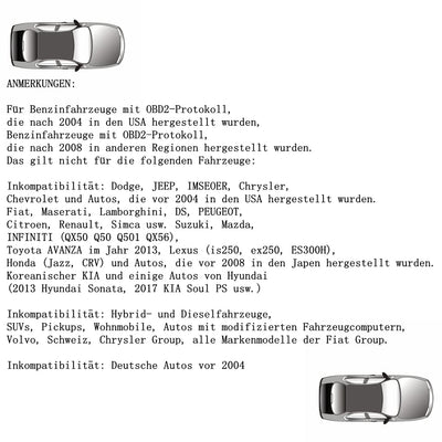 Wisamic Head up Display Auto HUD: Display OBD2 , 3,5 Zoll Geschwindigkeitsmesser Auto Tachometer Was