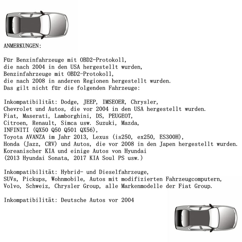 Wisamic Head up Display Auto HUD: Display OBD2 , 3,5 Zoll Geschwindigkeitsmesser Auto Tachometer Was