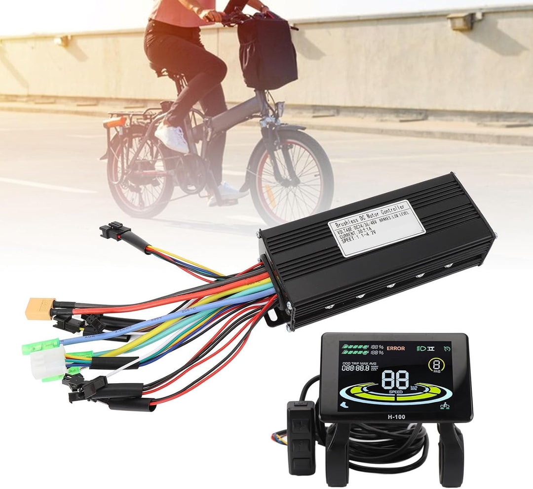 BuyWeek Elektrofahrrad Brushless Motor Controller Kit, 36V 48V 750W 1000W 30A 3 Modus Sinuswelle Con