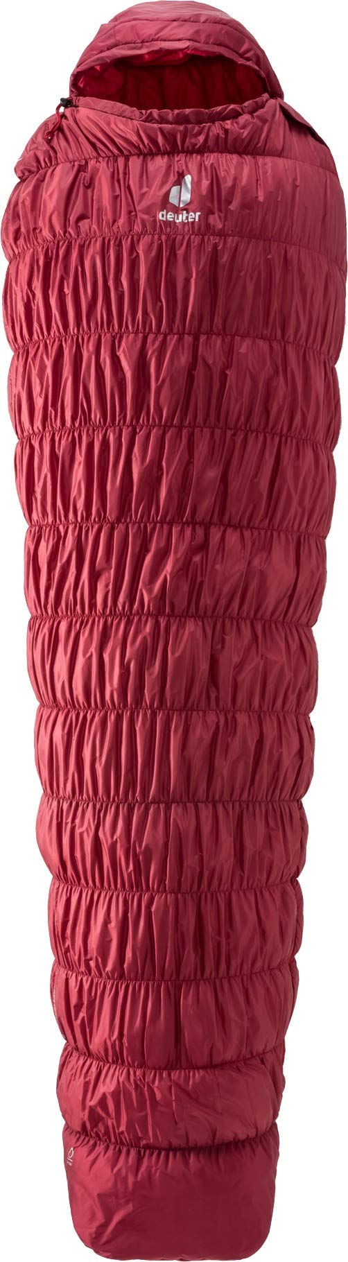 deuter Exosphere -6° L - Large Kunstfaser Schlafsack, cranberry-fire Zip right, Zip right