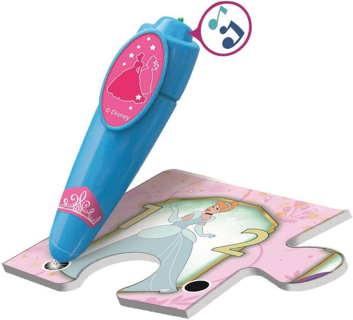 Clementoni Quiz-Bodenpuzzle - Disney Princess - Interaktives Puzzle mit Stift, Lernspiel für Kinder