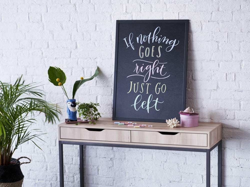 edding 4085 Kreidemarker - weiss - 10 Kreidestifte - Rundspitze 1-2 mm - dünner Kreidestift für Tafe