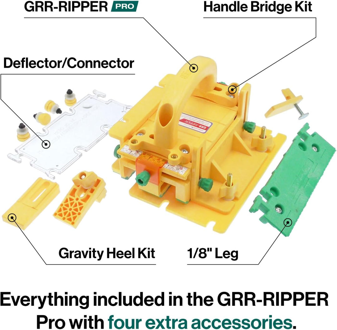 MICROJIG GRR-RIPPER MAX – Ultimativer Präzisions-Druckblock für maximale Sicherheit, komplettes Syst