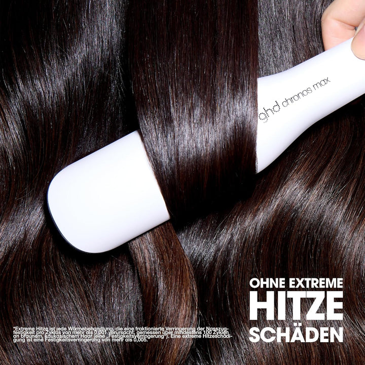 ghd Chronos Max – Glätteisen mit Breiten Platten - Schnelleres Styling in einem Zug für Mehr Glanz,