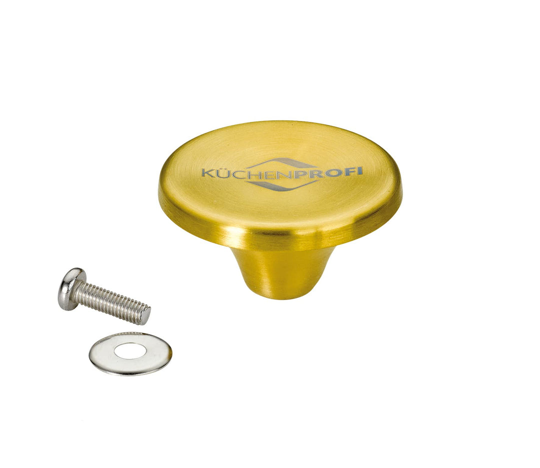 Küchenprofi PROVENCE Deckelknopf messingfarben, Ø 5 cm, Edelstahl rostfrei, hitzebeständig bis 250 °