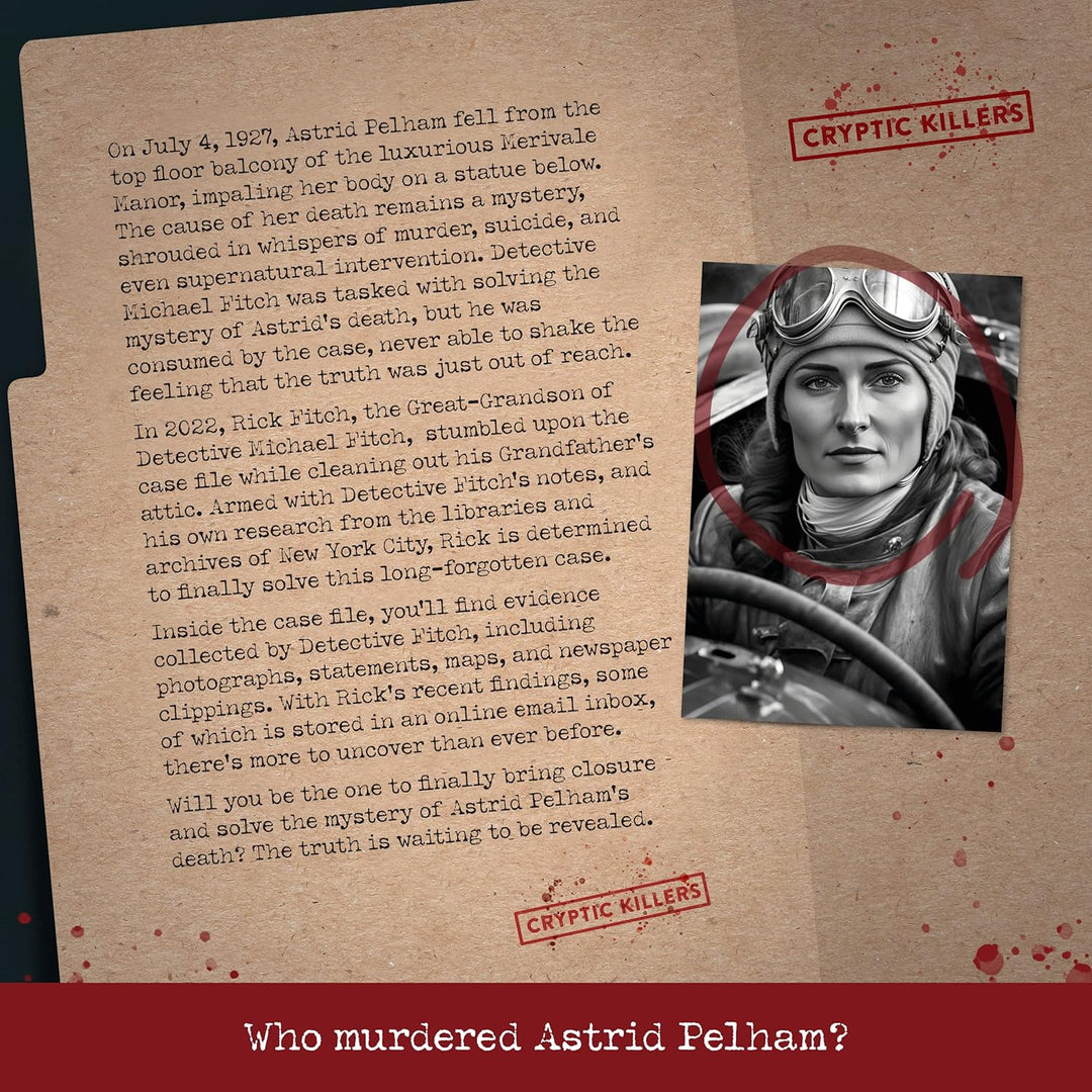Cryptic Killers Ungelöstes Krimi-Spiel - Cold Case Files Untersuchung Detektiv Beweise & Kriminalitä