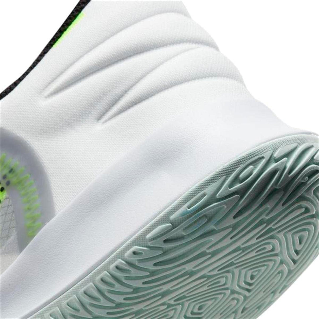NIKE Unisex Flytrap 4Basketball Schuhe 43 EU Weiss Summit White Barely Green Volt Black, 43 EU Weiss