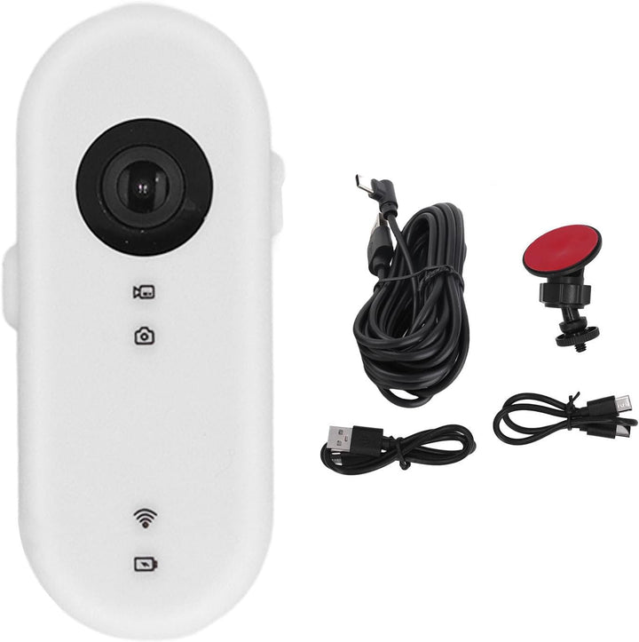 Tonysa WiFi Actionkamera, 1080P HD, Weitwinkel, Tragbare Dashcam für Radfahren, Motorrad-Vlogging, m