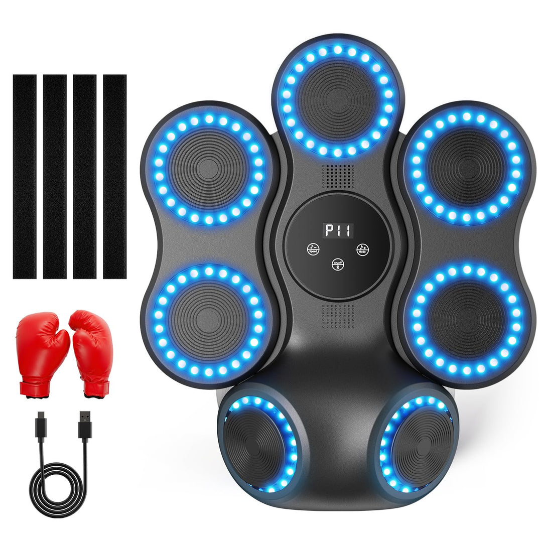 Boxing Machine, Musik Box Maschine mit Bluetooth &amp; LED-Display, 9 Einstellbaren Geschwindigkeiten, 1