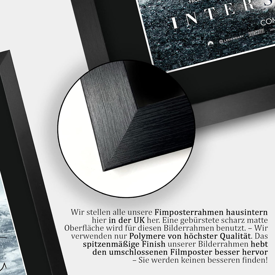 HWC Trading FR A3 Interstellar Matthew McConaughey, Anne Hathaway Geschenke Geduckter Poster Signier