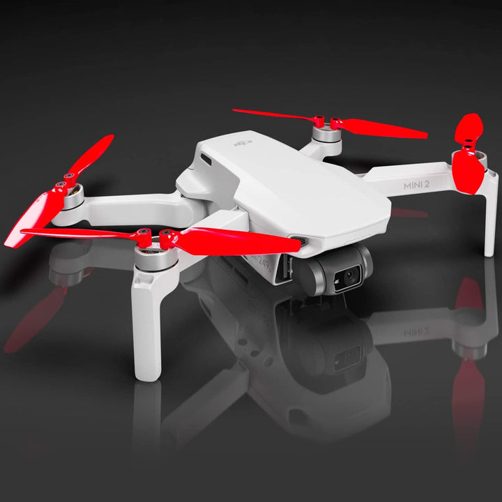 Master Airscrew Stealth Propeller für DJI Mini 2/2 SE/SE &amp; Mini 4K - Rot, 4 Propeller im Set, Rot