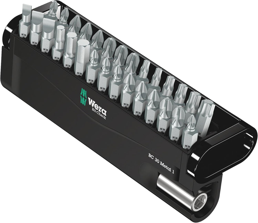 Wera Kraftform Kompakt 28 mit Tasche, 7-teilig, Wera 05134491001 &amp; Bit-Sortiment, Bit-Check 30 Metal