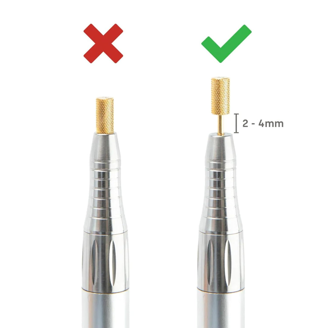Emmi Nail Elektrischer Nagelfräser mit 6er Bit-Set – USB-Nagelfeile für Gelnägel & Lack – Profi Fräs