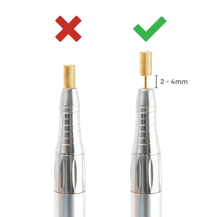 Emmi Nail Elektrischer Nagelfräser mit 6er Bit-Set – USB-Nagelfeile für Gelnägel & Lack – Profi Fräs