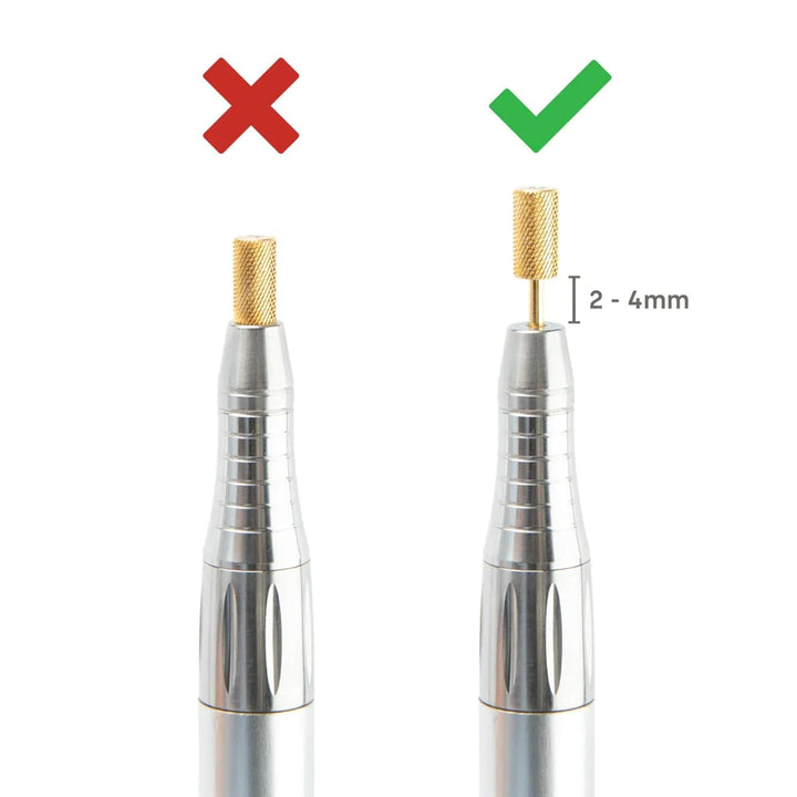 Emmi Nail Fräser Quick 2 Pro – Elektrischer Nagelfräser für Gelnägel &amp; Lack – Nagelfeile mit 4 Bits,