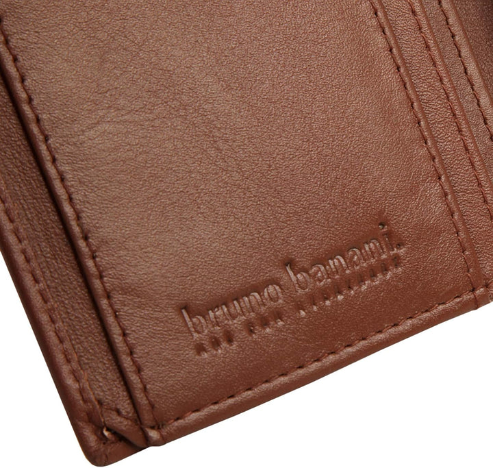 bruno banani Geldbörse Echt Leder Herren | Schlanke Brieftasche, Geldbeutel für Herren, Geldtasche m