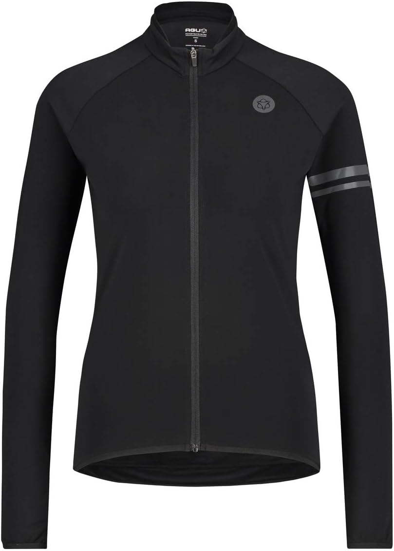 AGU Unisex Maglia Thermo Sport Donna Nero - Maniche Lunghe Maglia Thermo Sport Donna Nero - Maniche