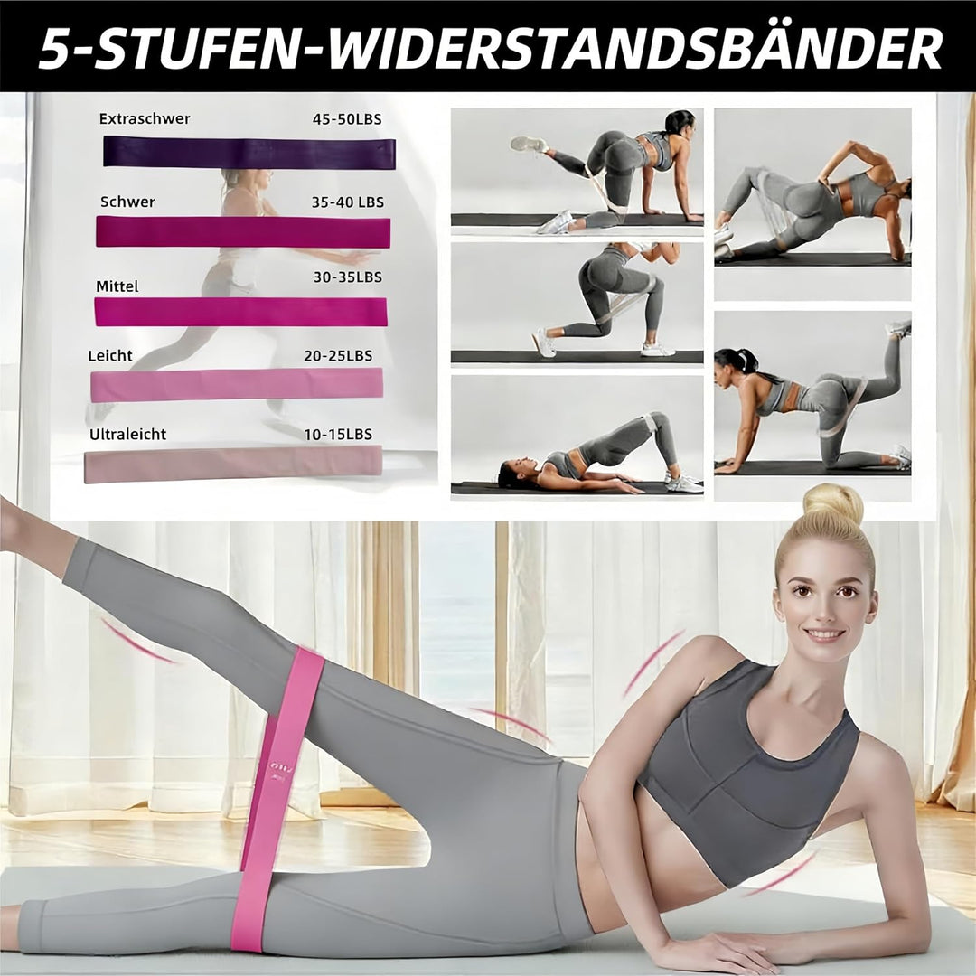 Generisch Essential Pilates Workout Kit für Frauen - Enthält Pilates Ring, 25cm Yoga Ball, Booty Ban