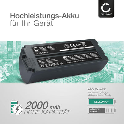 CELLONIC® Ersatz Akku NB-CP2LH,NB-CP2L kompatibel mit Canon Selphy CP1200 CP1000 CP1300, CP910 CP900