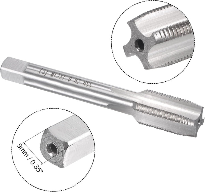 sourcing map Gewindebohrer M13 x 1mm Gewindebohrer mit Legierungswerkzeug, M13 x 1mm