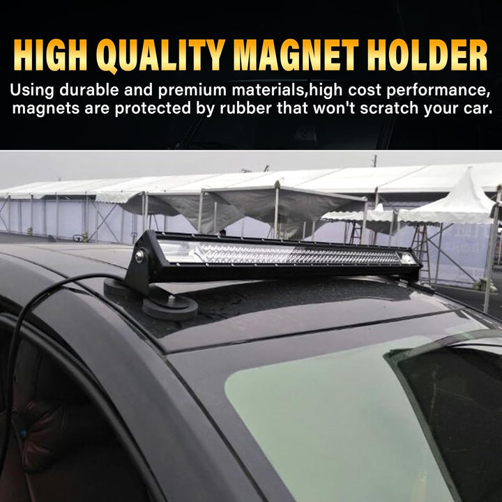 AUXTINGS 2pcs Magnetic Base LED-Lichtleiste Montagehalterungen Leistungsstarker Saugnapfhalter für d