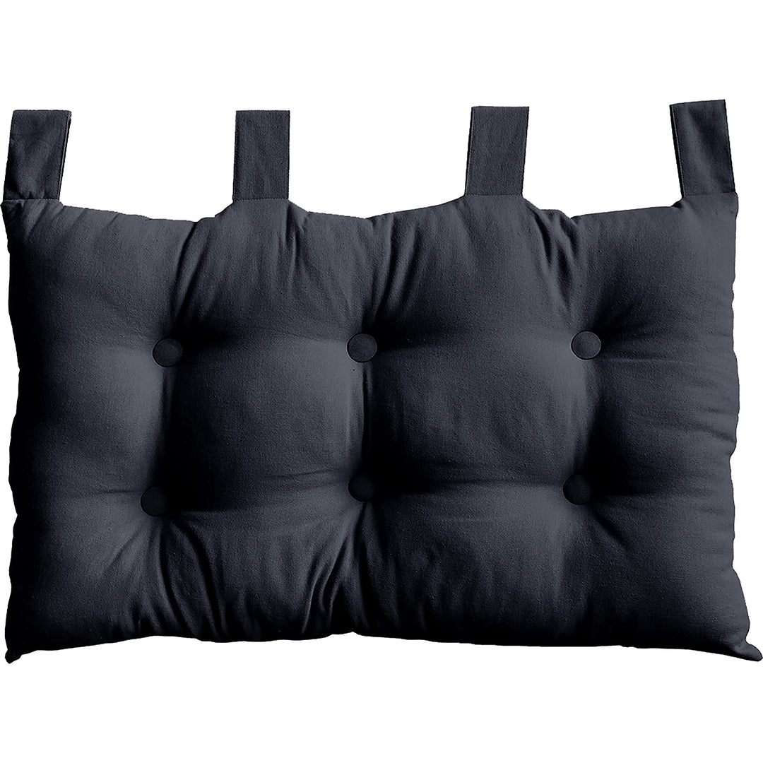 Enjoy Home Kopfteil Stoff 70 x 9 x 45 cm, Dunkelgrau, 9 X 45 CM, Dunkelgrau
