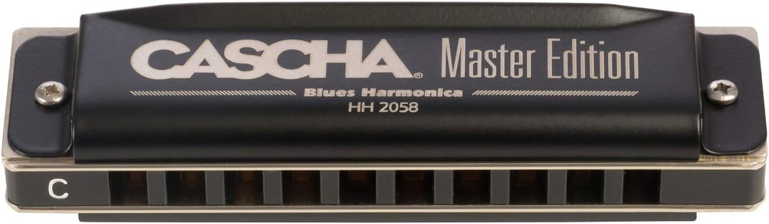 CASCHA HH2058 Master Edition Blues Harmonica, hochwertige Mundharmonika in C-Dur mit Soft Case und P
