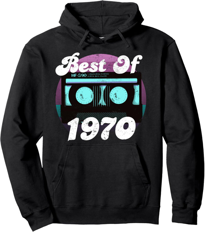 Best Of 1970 I 51. Geburtstag I Cassette Vintage 1970 Pullover Hoodie